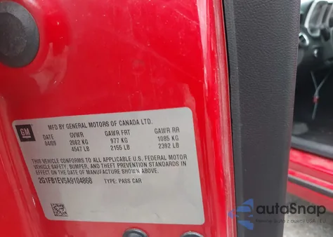 2010 Chevrolet Camaro 1Lt from USA, damaged, VIN 2G1FB1EV5A9104868